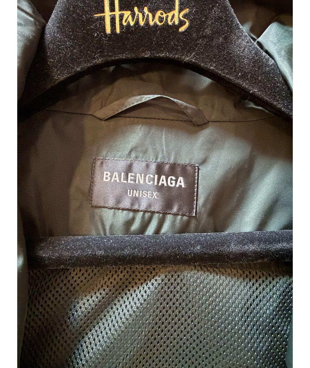 BALENCIAGA Зеленая полиэстеровая куртка, фото 3
