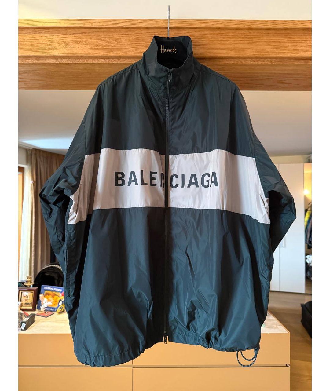 BALENCIAGA Зеленая полиэстеровая куртка, фото 9