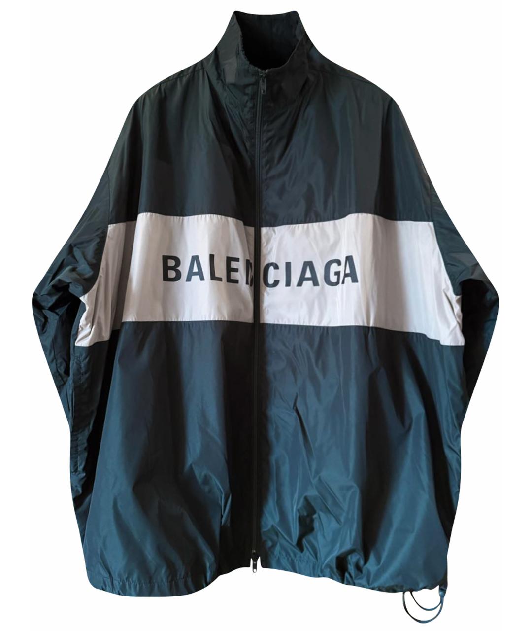 BALENCIAGA Зеленая полиэстеровая куртка, фото 1