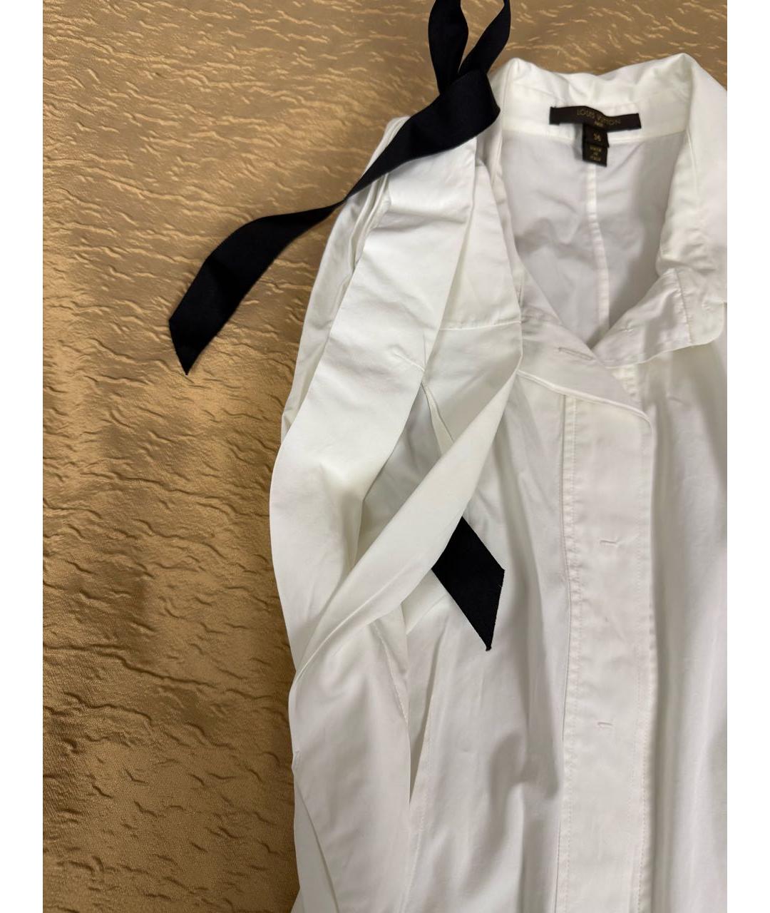 LOUIS VUITTON Белая хлопковая рубашка, фото 4