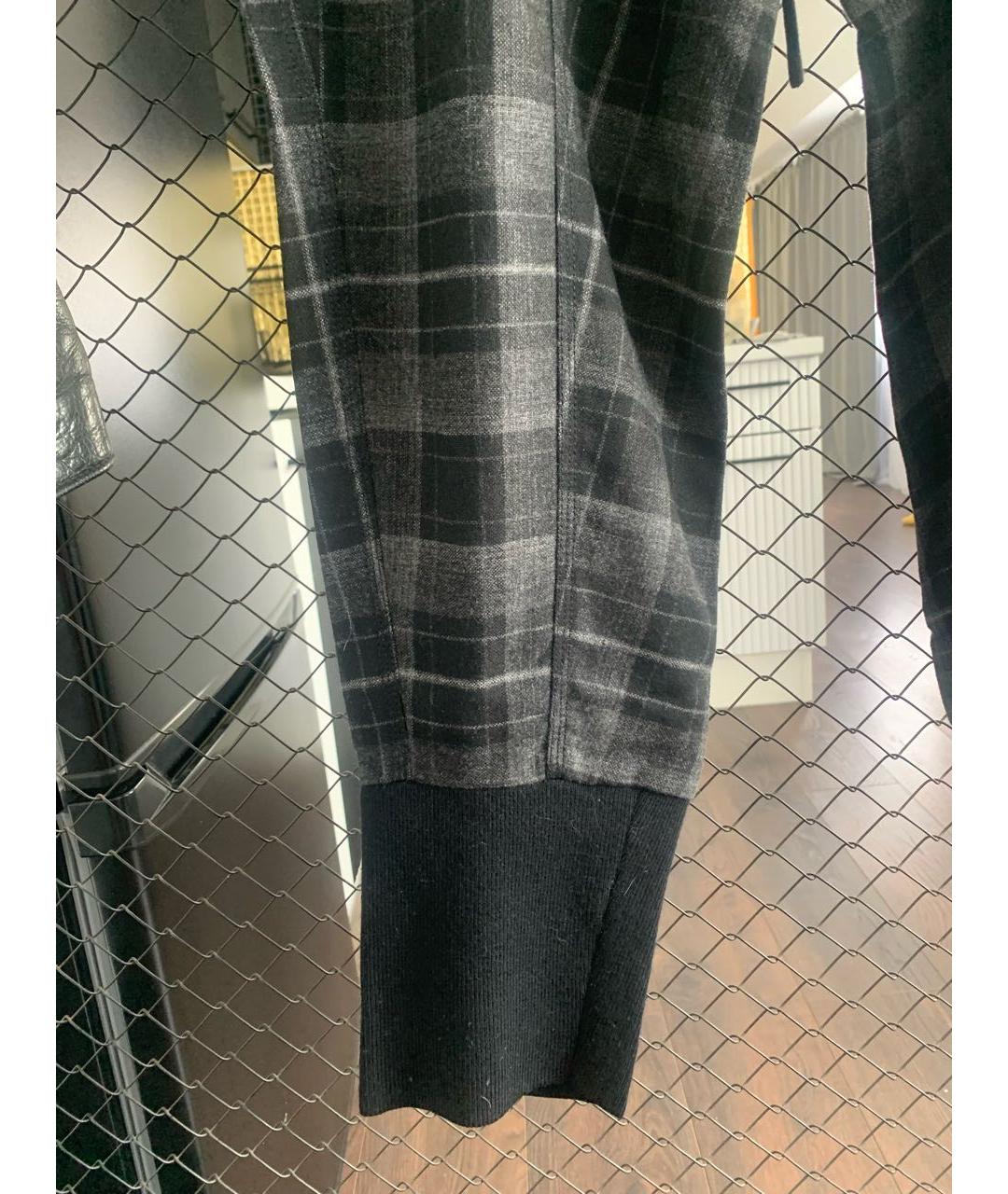 3.1 PHILLIP LIM Хаки шерстяные повседневные брюки, фото 2