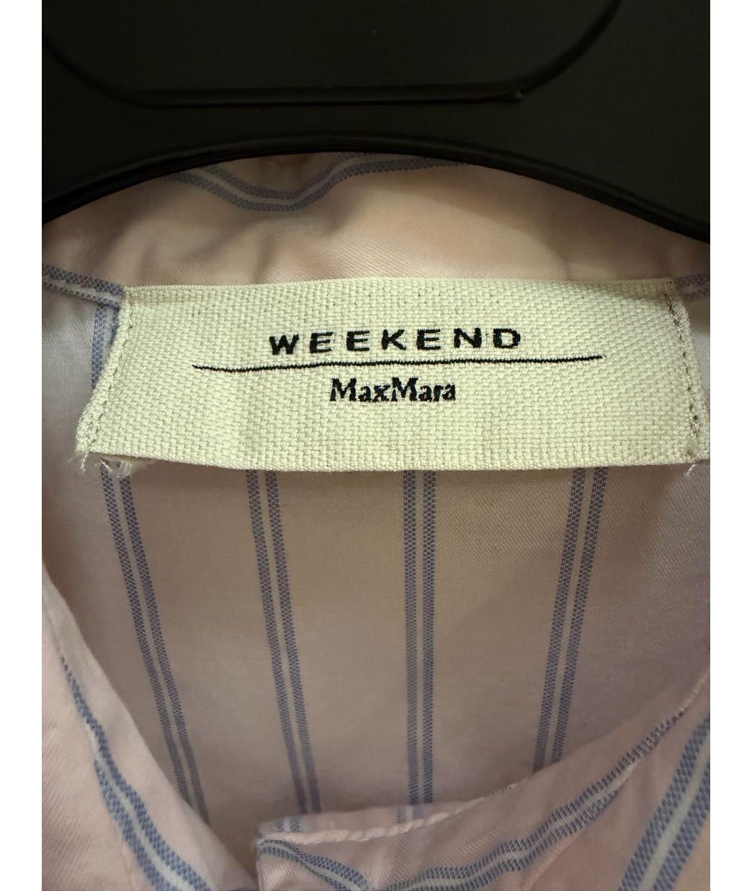 WEEKEND MAX MARA Розовая хлопковая рубашка, фото 3
