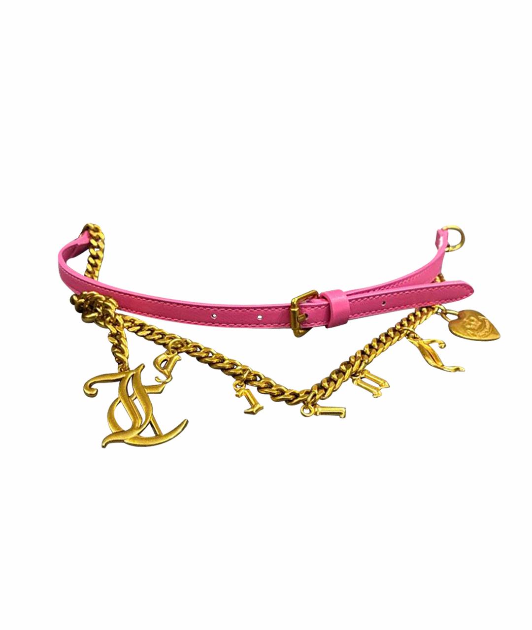 JUICY COUTURE Розовый ремень из искусственной кожи, фото 1
