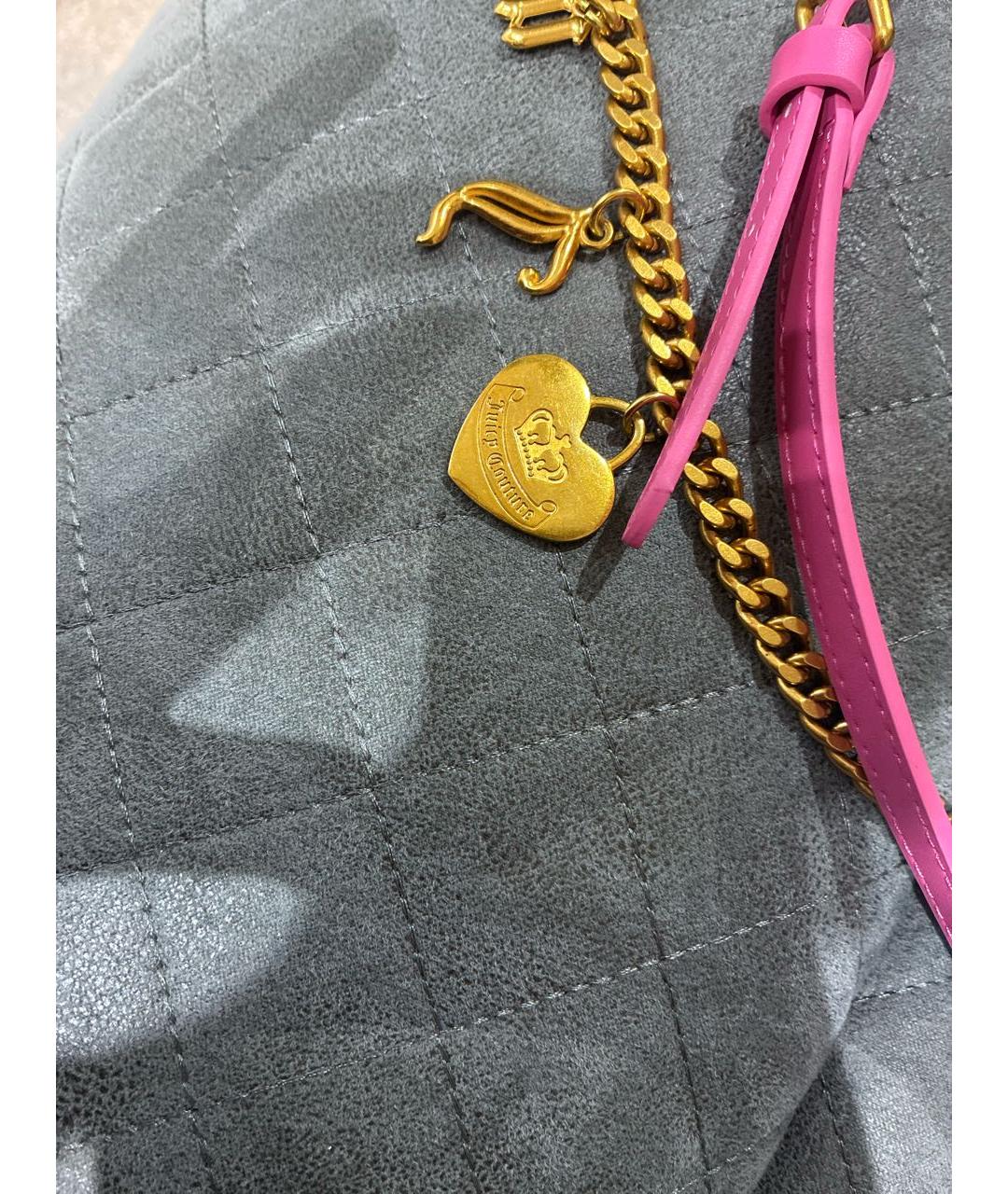 JUICY COUTURE Розовый ремень из искусственной кожи, фото 5