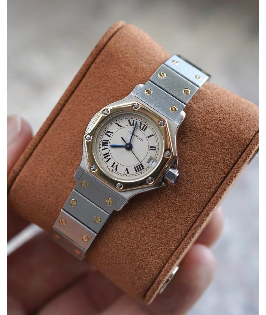 CARTIER Белые часы, фото 5