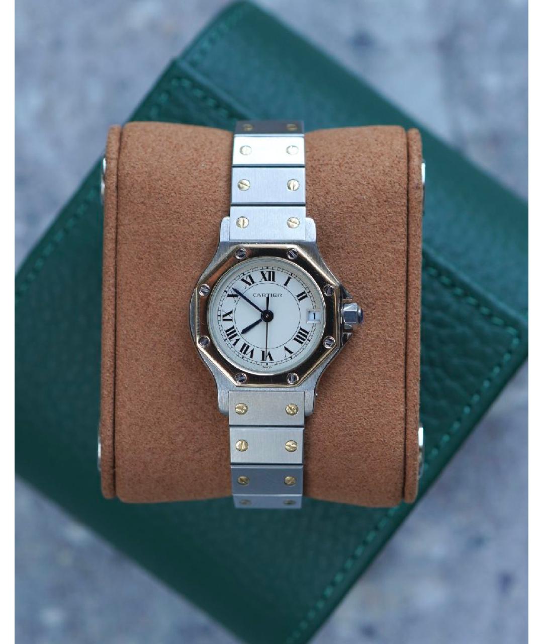 CARTIER Белые часы, фото 6