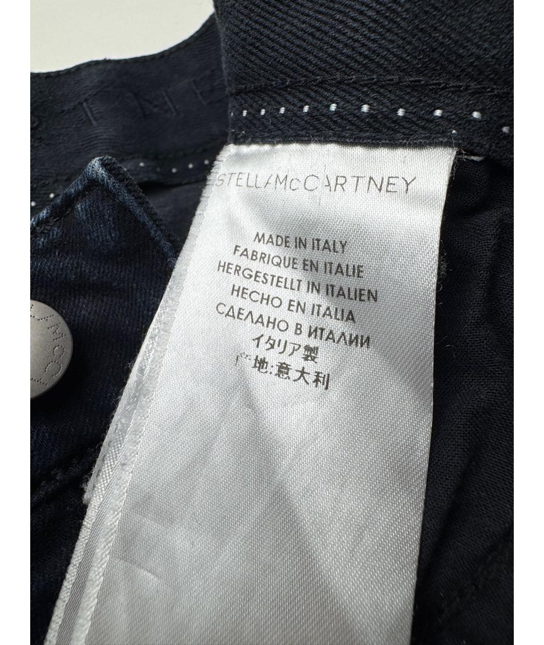 STELLA MCCARTNEY Темно-синие хлопко-полиэстеровые джинсы клеш, фото 8