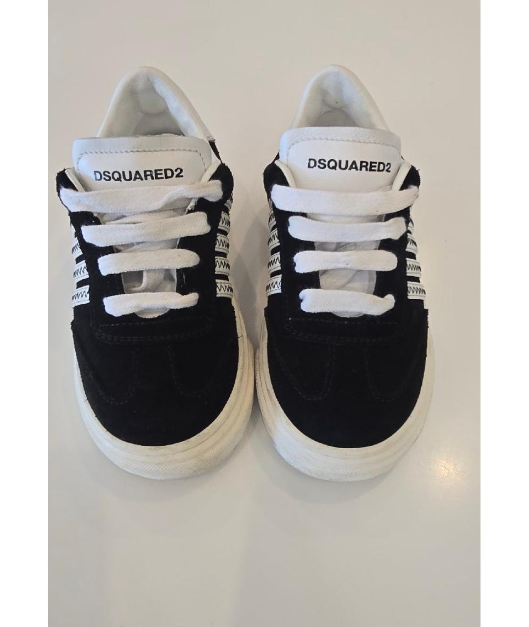 DSQUARED2 Черные замшевые кеды, фото 2
