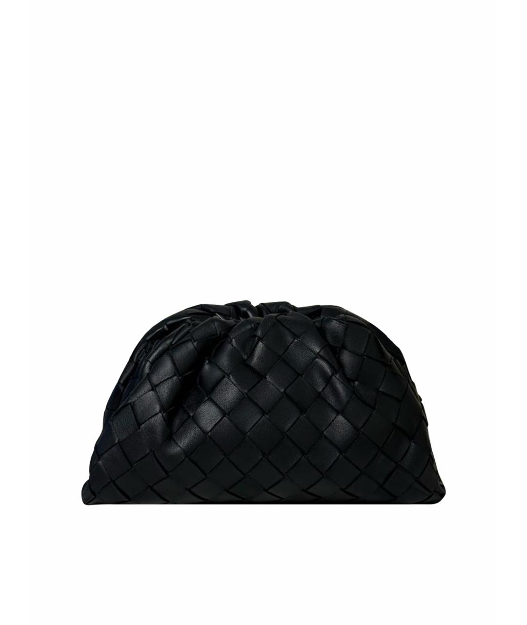 BOTTEGA VENETA Черная кожаная сумка через плечо, фото 9