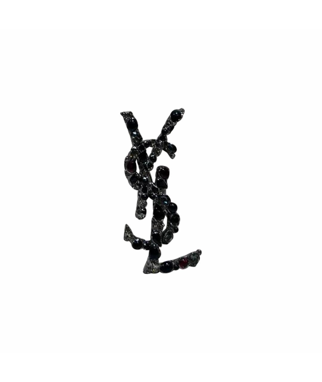 SAINT LAURENT Черная булавка / брошь, фото 1