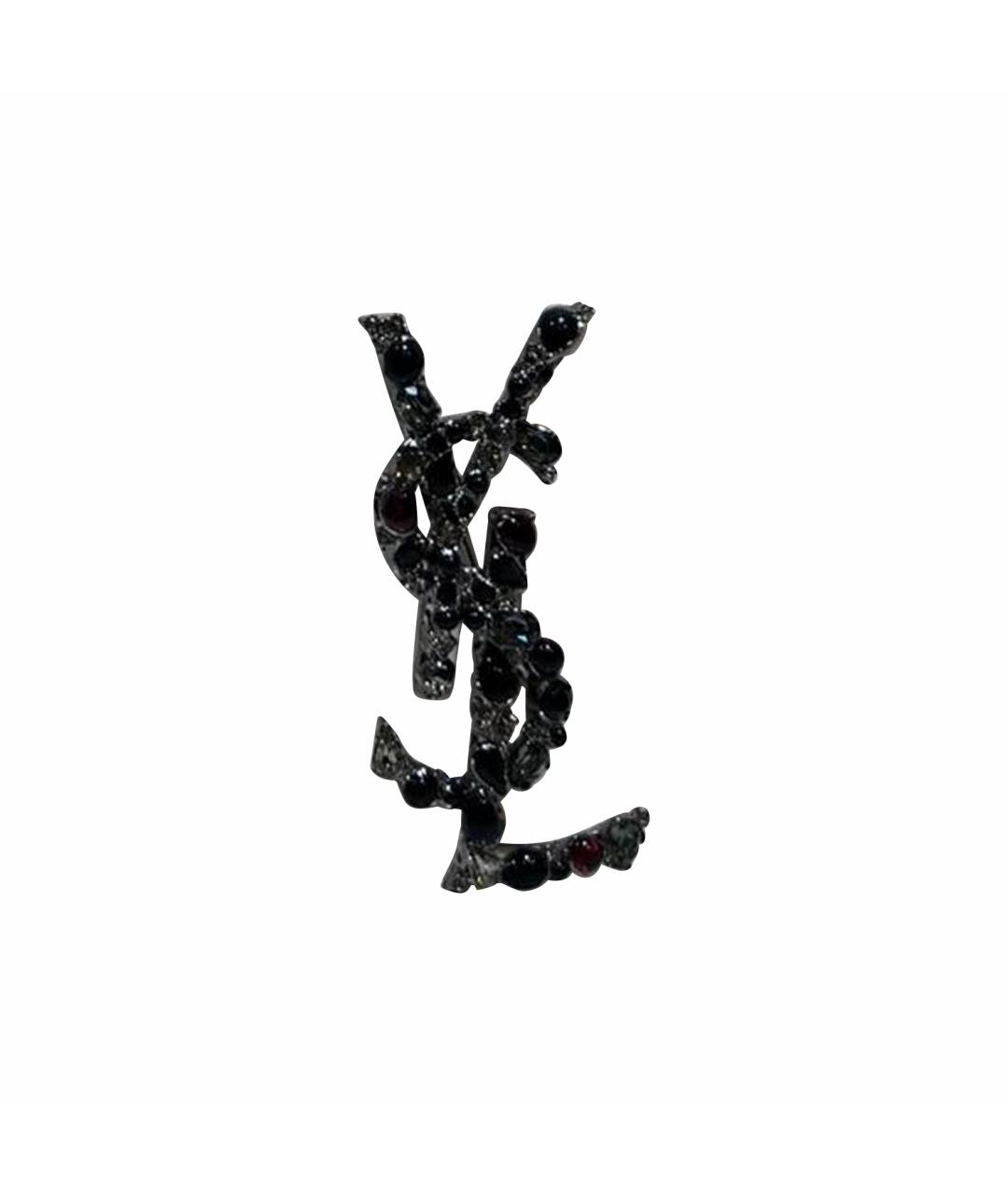 SAINT LAURENT Черная булавка / брошь, фото 3