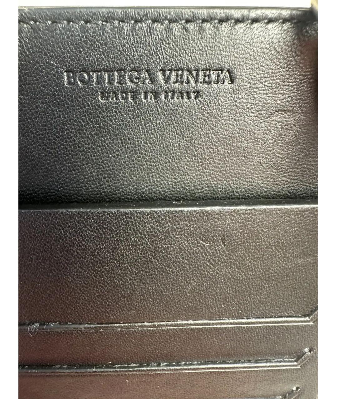 BOTTEGA VENETA Черная кожаная сумка на плечо, фото 6