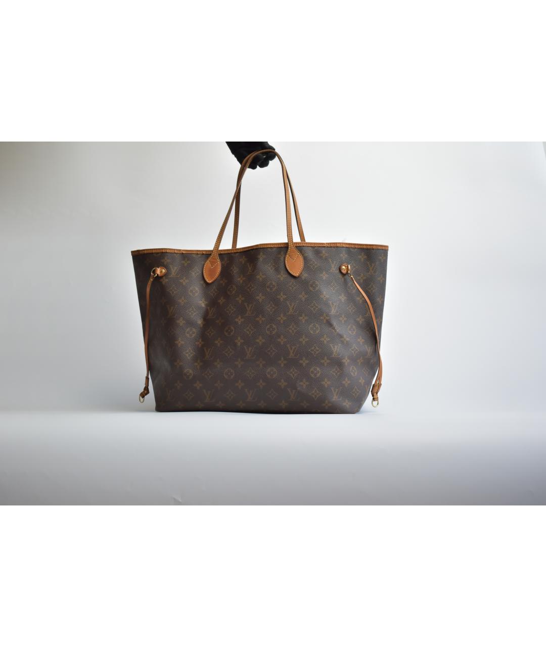 LOUIS VUITTON Коричневая канва сумка тоут, фото 1