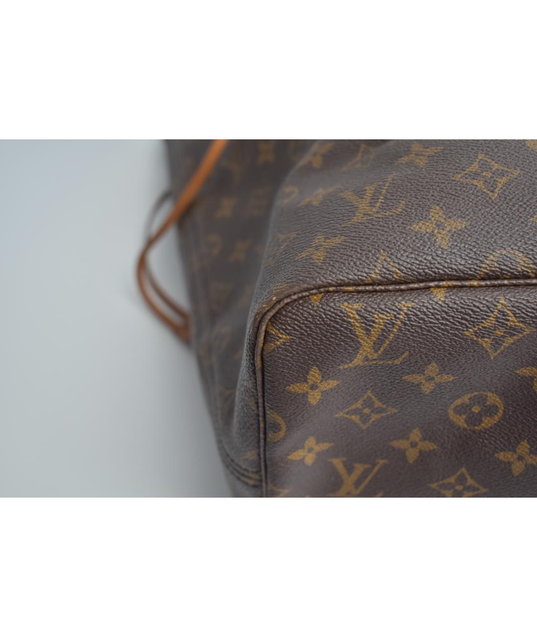 LOUIS VUITTON Коричневая канва сумка тоут, фото 8