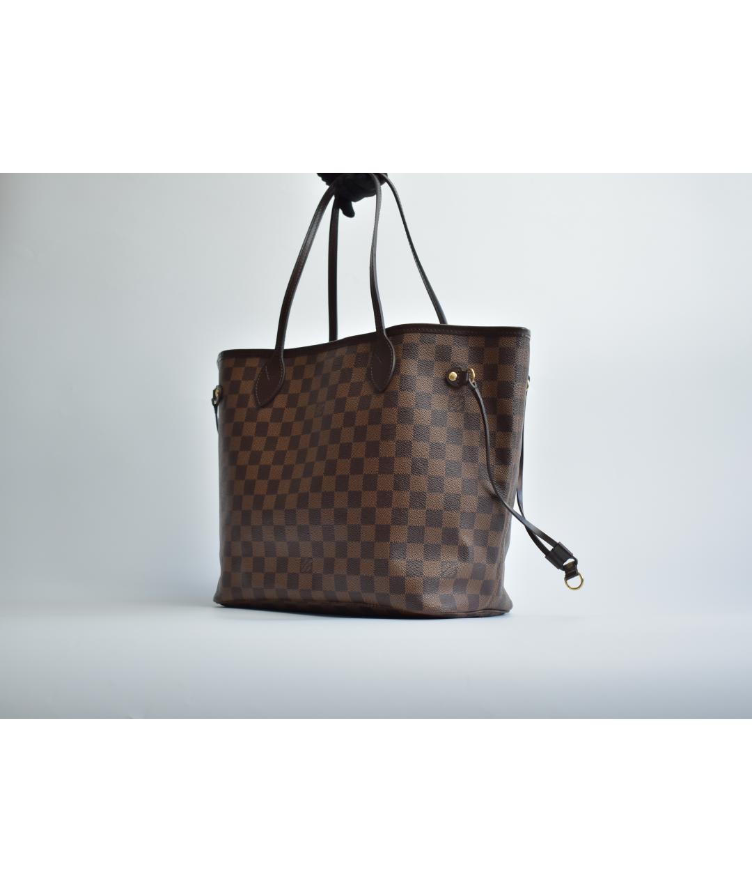 LOUIS VUITTON Коричневая канва сумка через плечо, фото 2