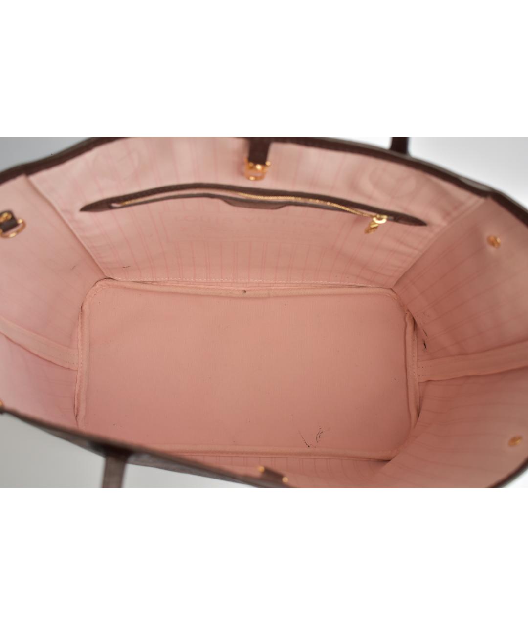 LOUIS VUITTON Коричневая канва сумка через плечо, фото 4