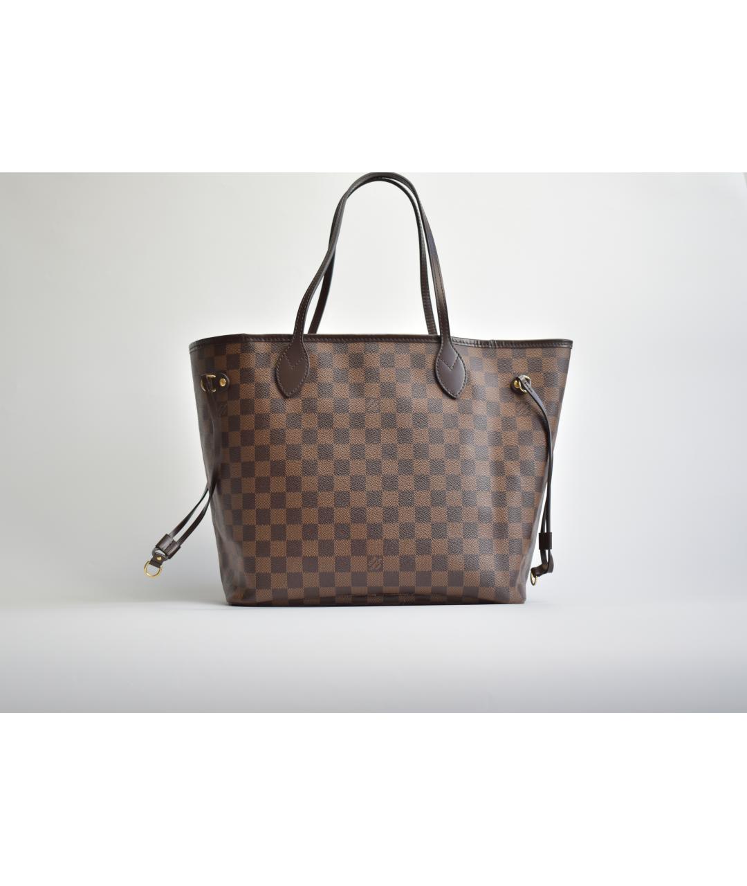 LOUIS VUITTON Коричневая канва сумка через плечо, фото 3