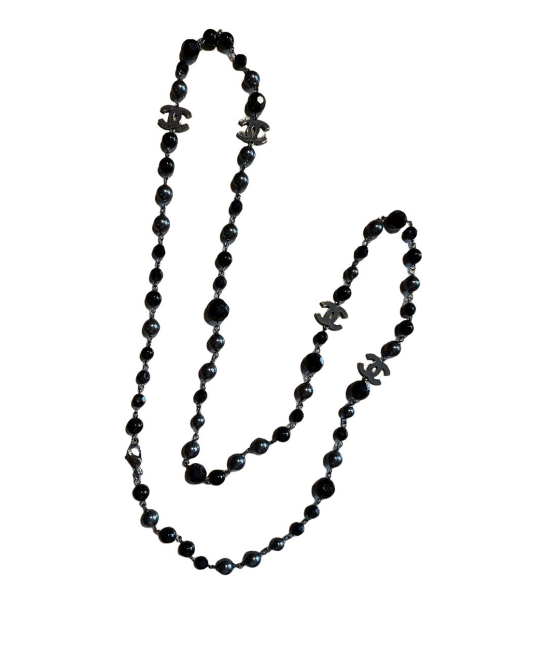 CHANEL Черное колье, фото 1