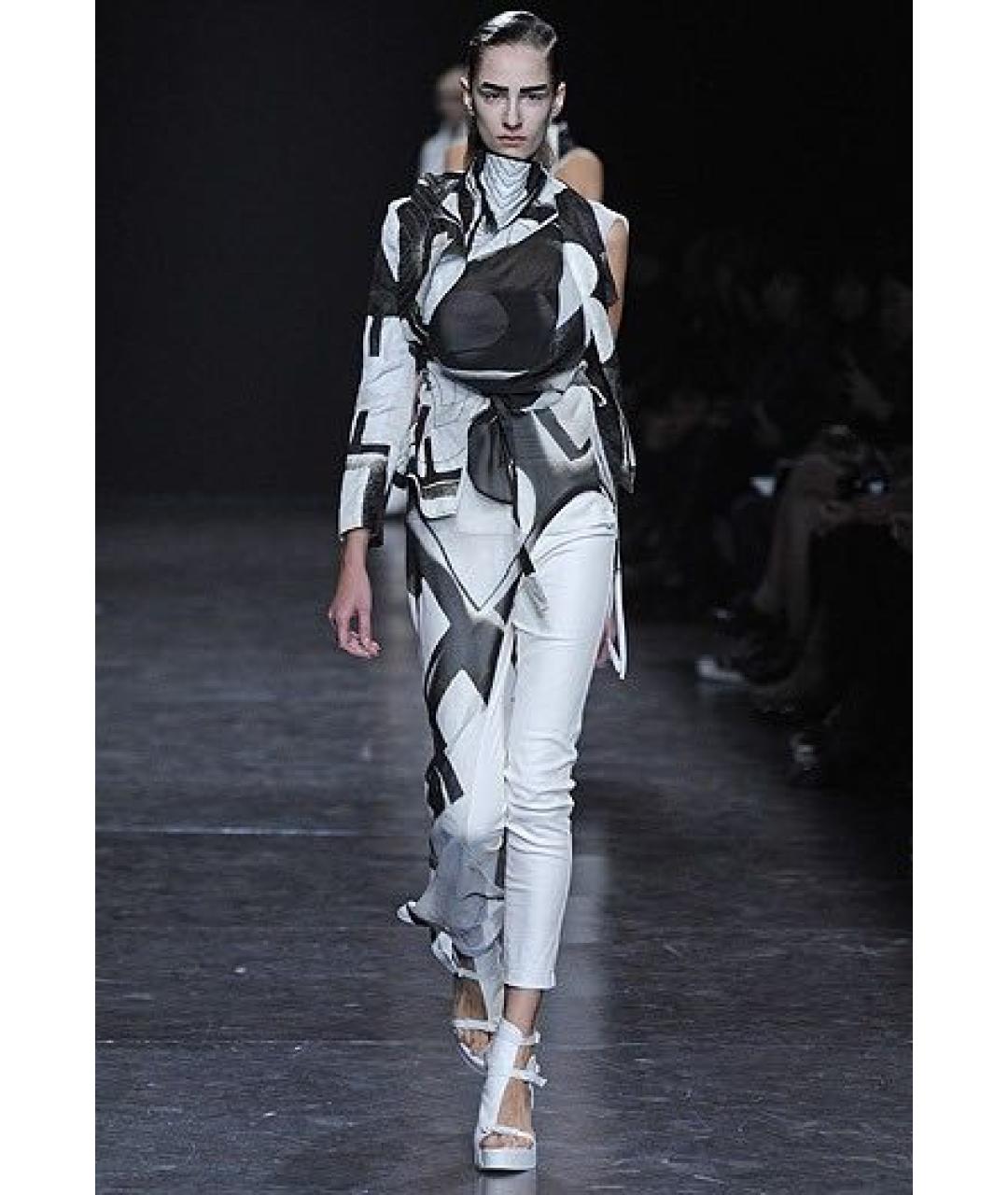 ANN DEMEULEMEESTER Черные кожаные босоножки, фото 8
