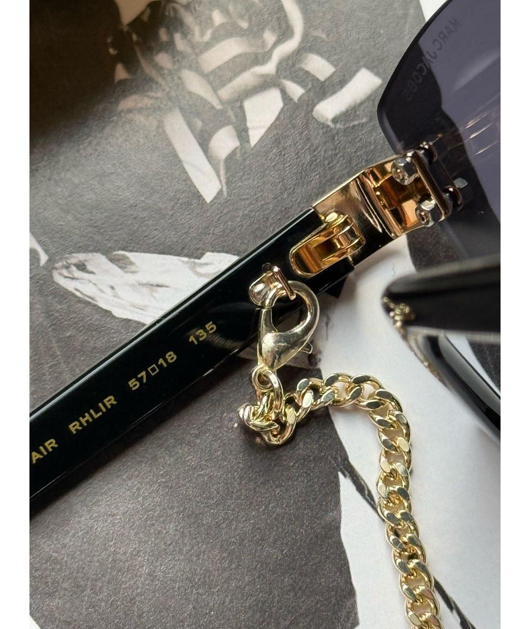 MARC JACOBS Черные пластиковые солнцезащитные очки, фото 8