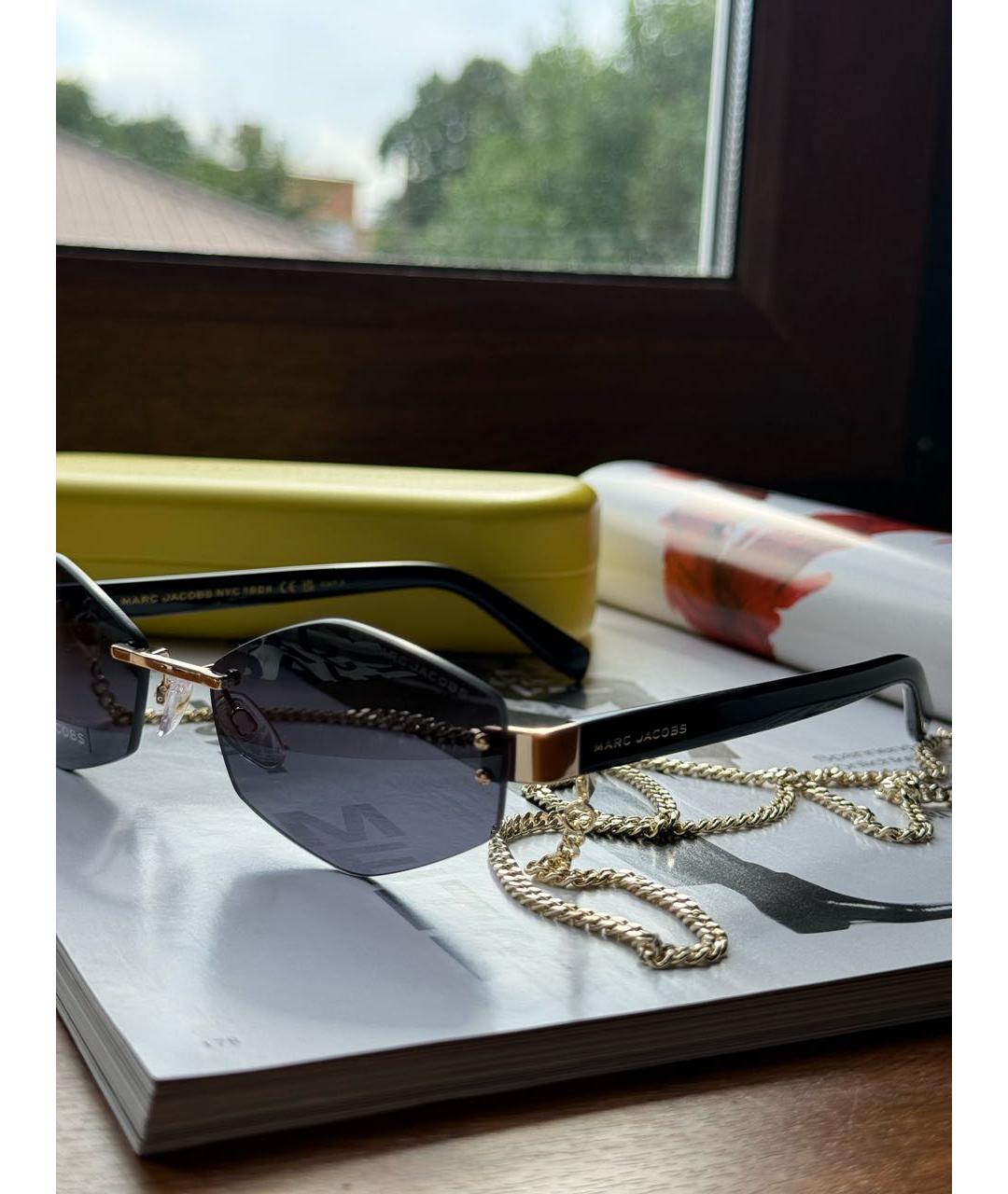 MARC JACOBS Черные пластиковые солнцезащитные очки, фото 4