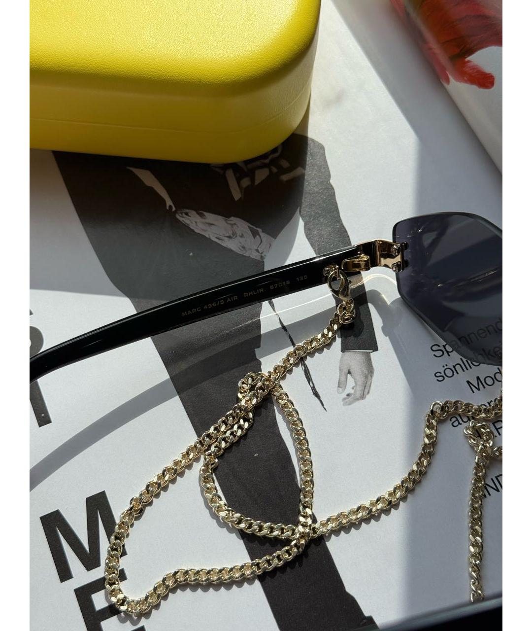 MARC JACOBS Черные пластиковые солнцезащитные очки, фото 5