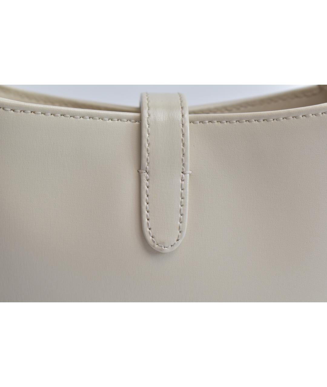 GUCCI Белая кожаная сумка с короткими ручками, фото 8