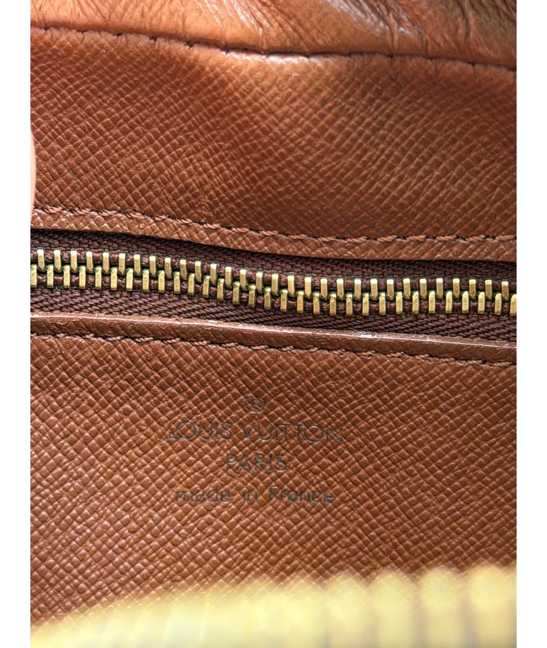 LOUIS VUITTON Коричневая канва сумка на плечо, фото 6