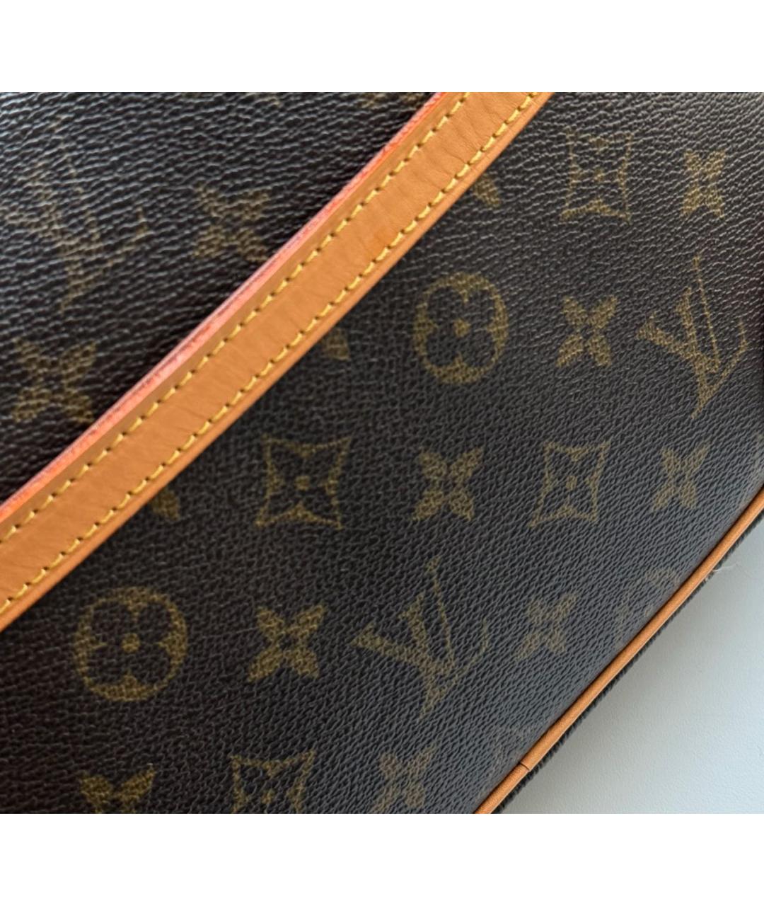 LOUIS VUITTON Коричневая канва сумка на плечо, фото 3
