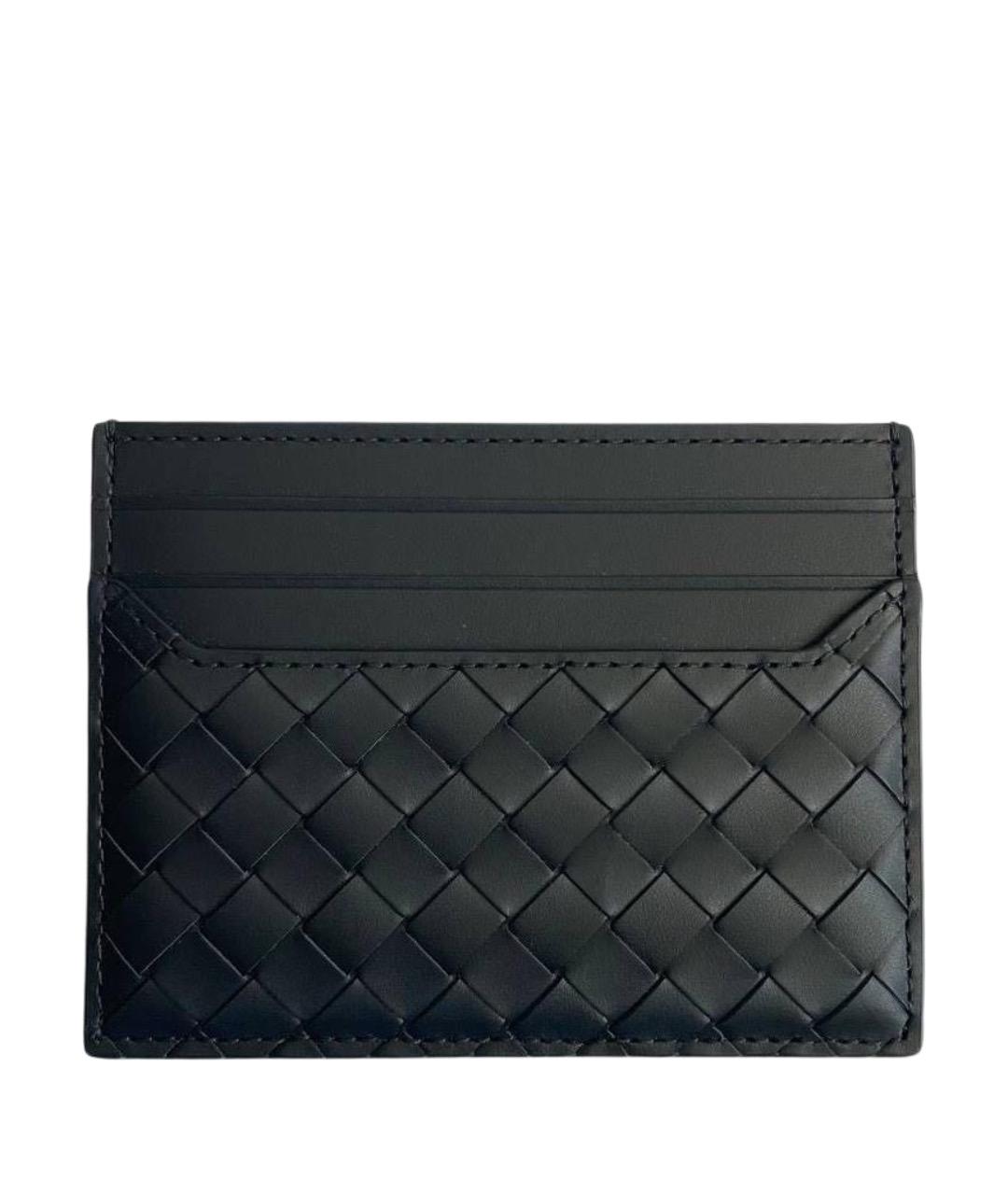 BOTTEGA VENETA Черный кожаный кардхолдер, фото 1