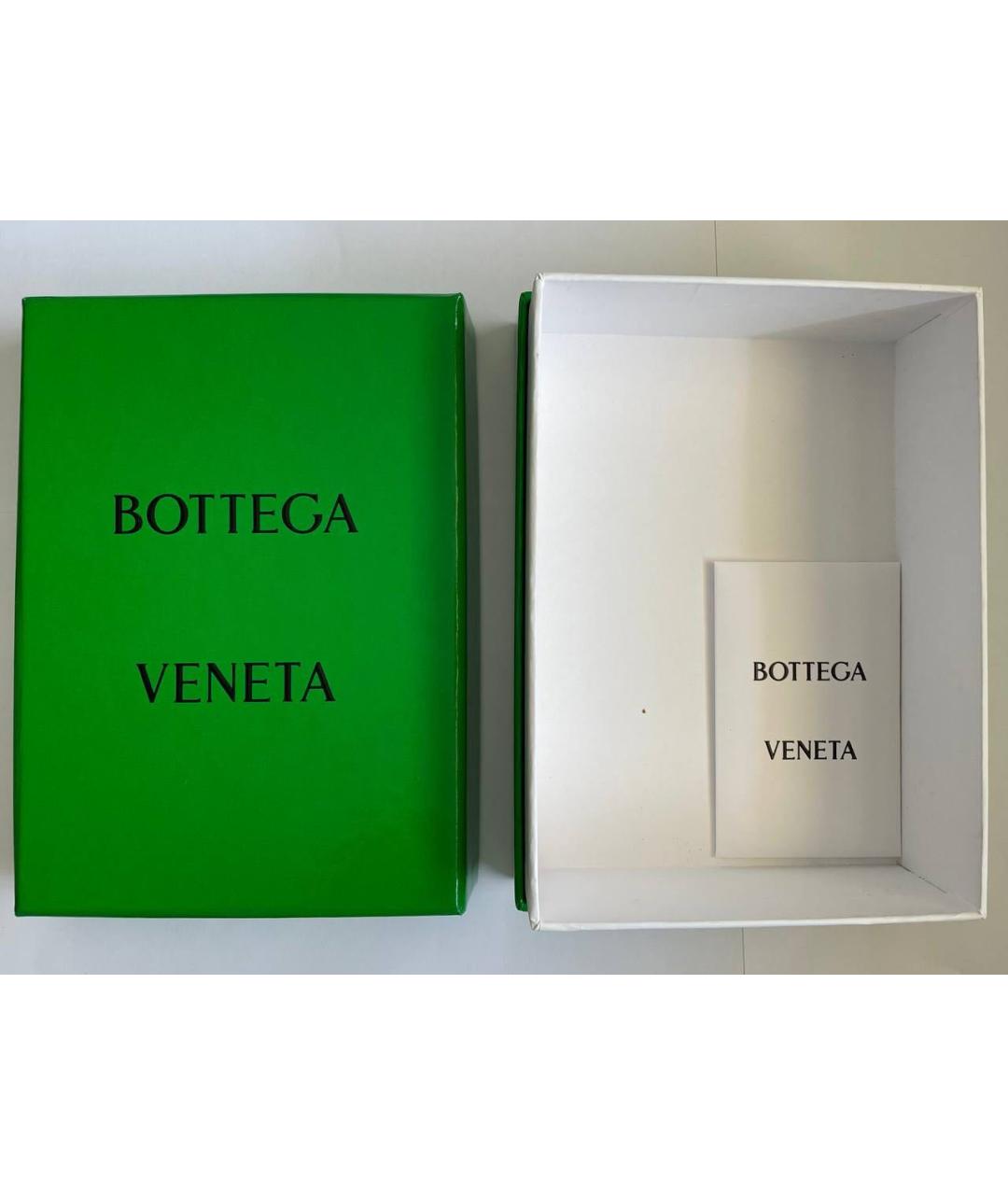 BOTTEGA VENETA Черный кожаный кардхолдер, фото 4