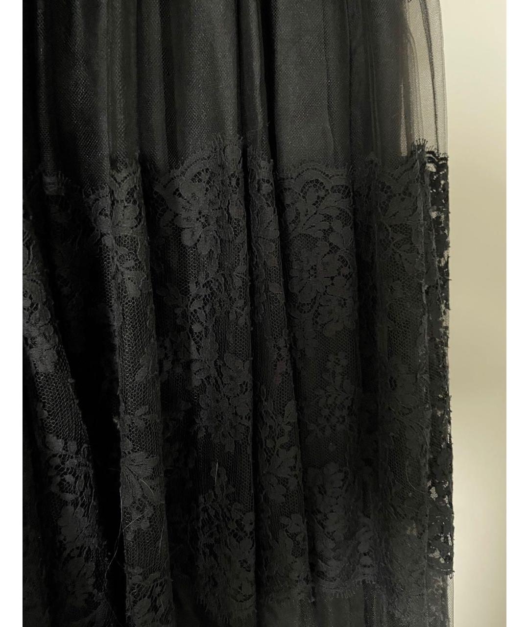 VALENTINO Черное кожаное вечернее платье, фото 4