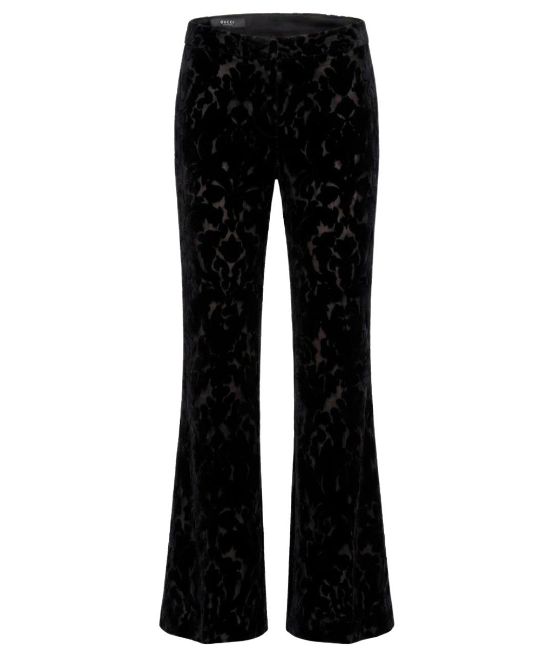 GUCCI Черные прямые брюки, фото 1