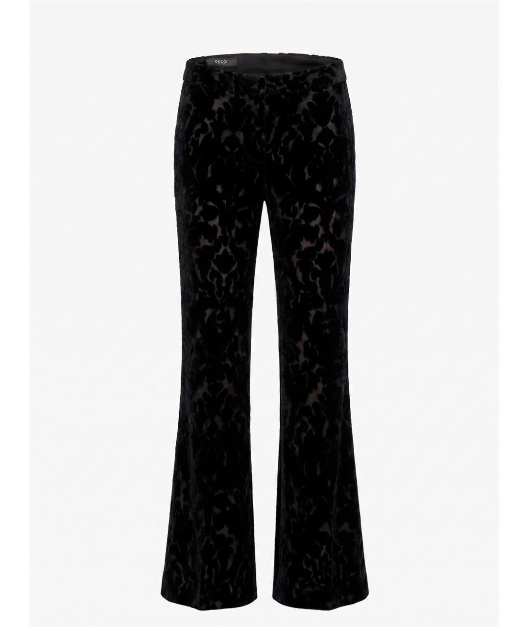 GUCCI Черные прямые брюки, фото 3