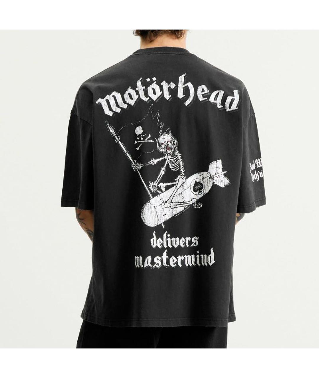 MASTERMIND WORLD Черная хлопковая футболка, фото 5