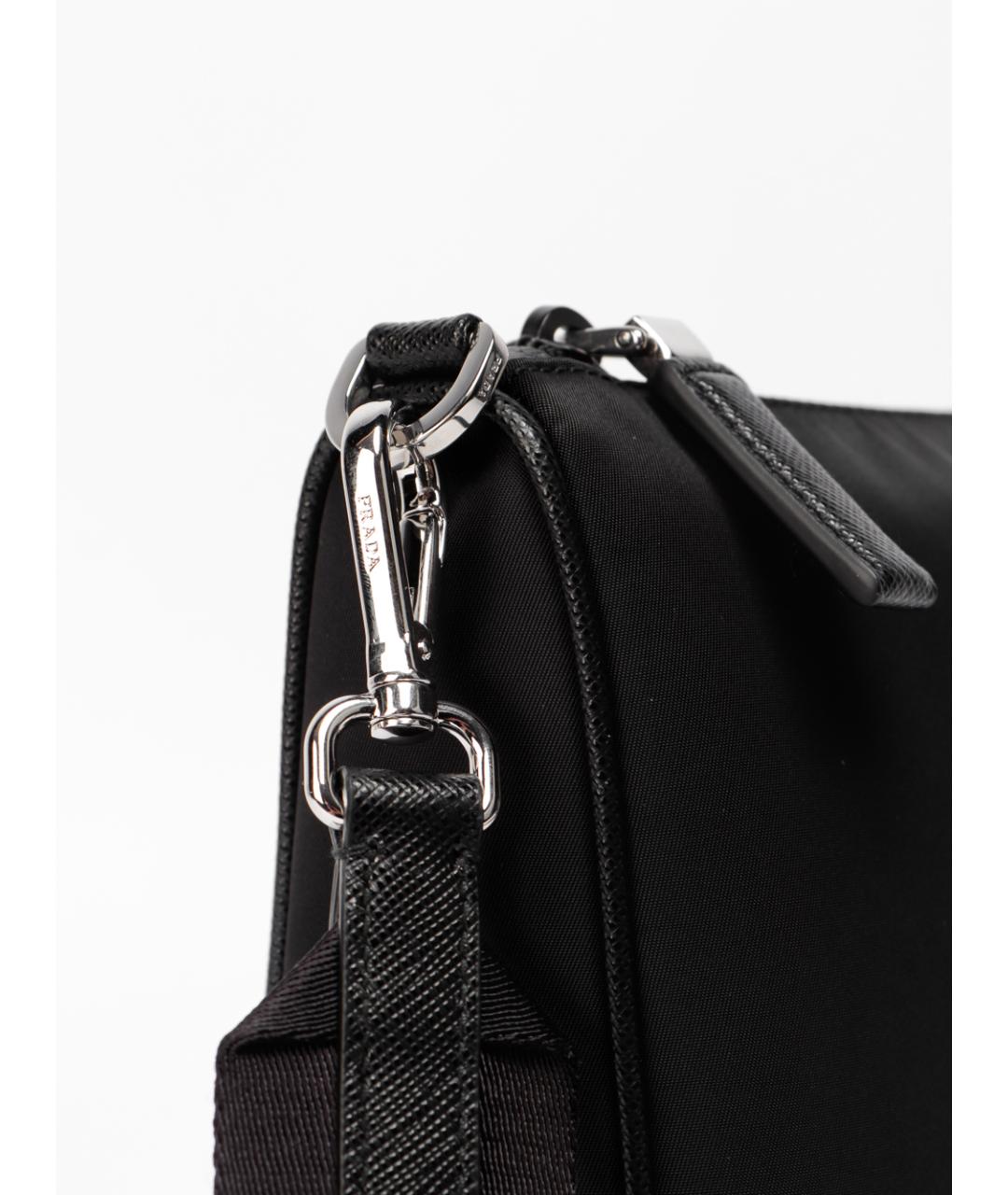 PRADA Черная синтетическая сумка на плечо, фото 4