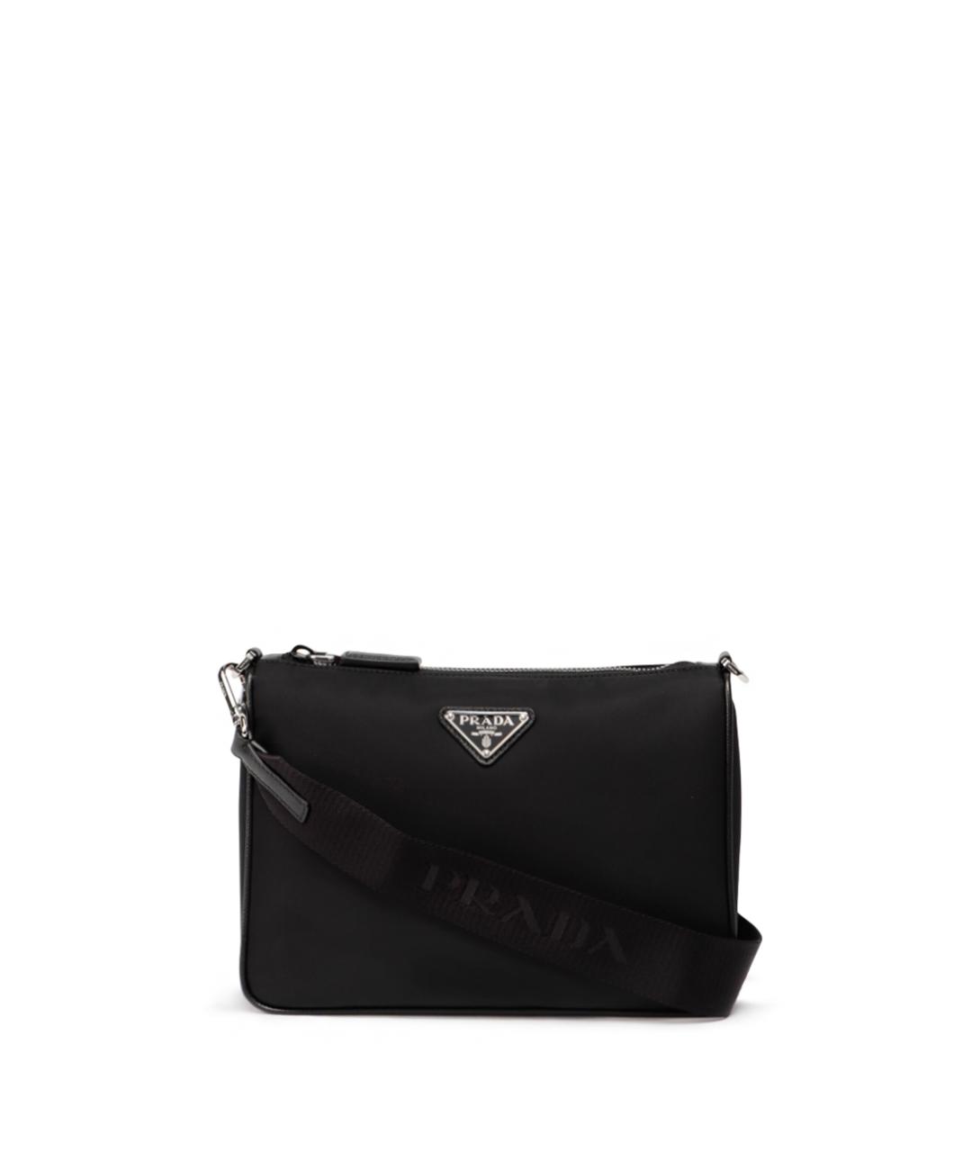 PRADA Черная синтетическая сумка на плечо, фото 1