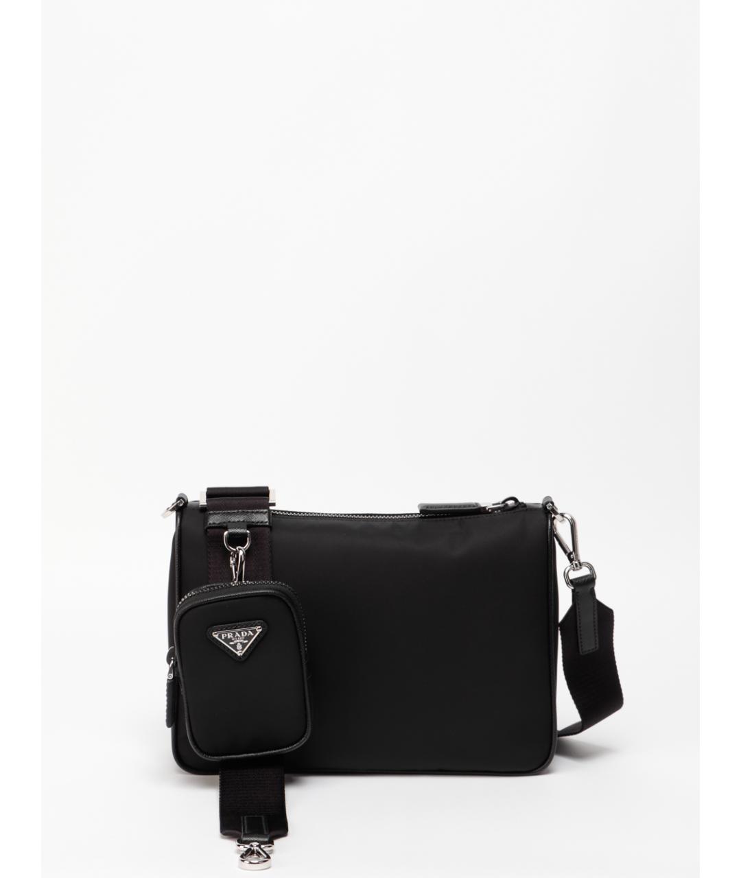 PRADA Черная синтетическая сумка на плечо, фото 3