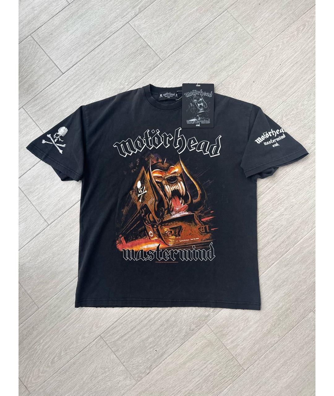 MASTERMIND WORLD Черная хлопковая футболка, фото 3
