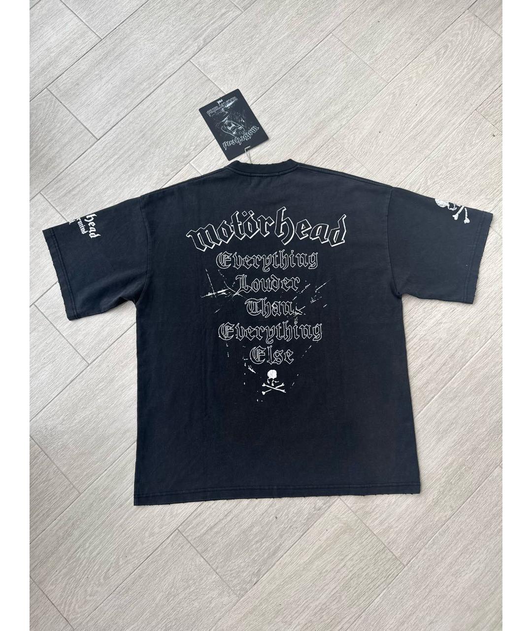 MASTERMIND WORLD Черная хлопковая футболка, фото 5