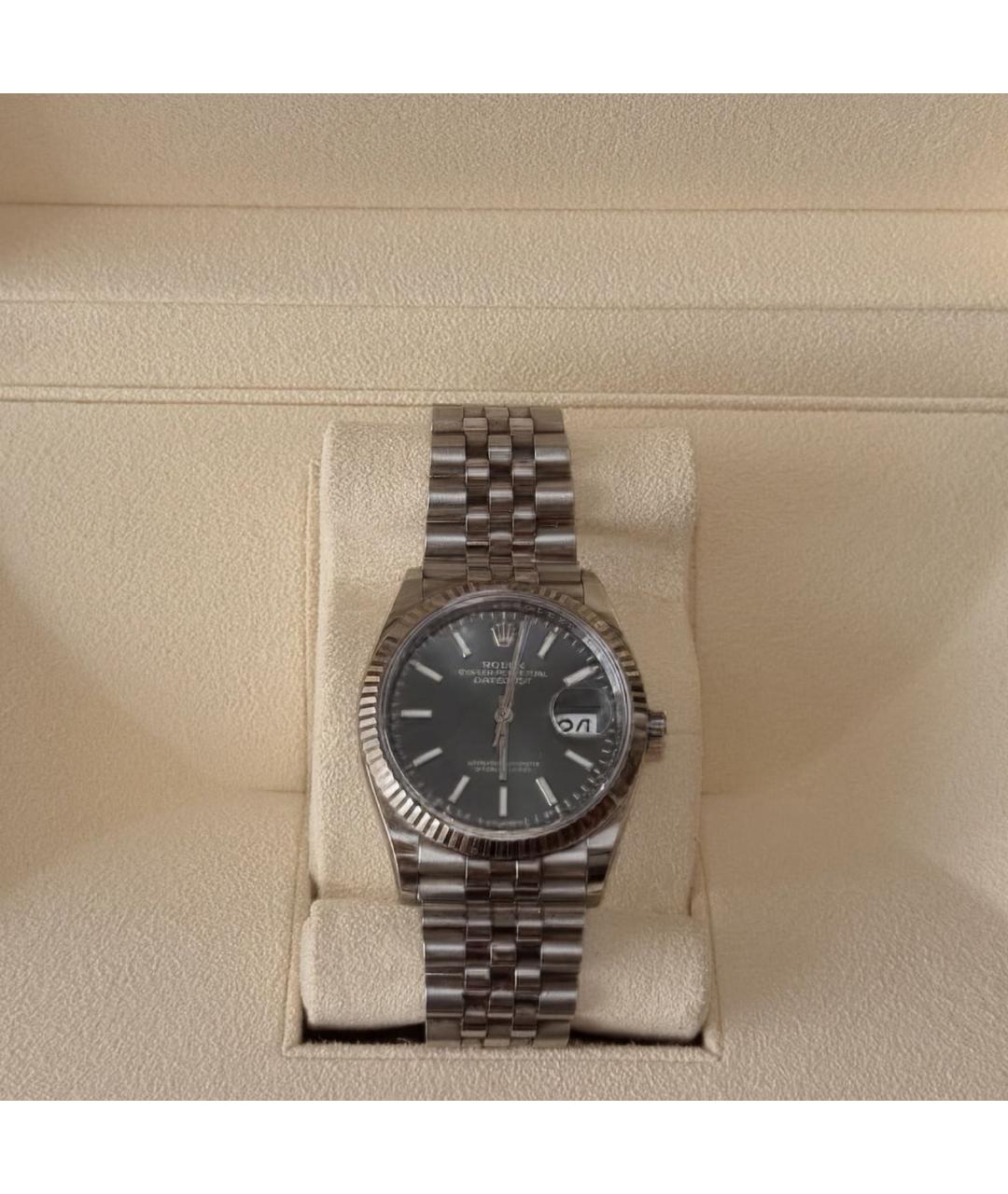 ROLEX Антрацитовые часы, фото 5