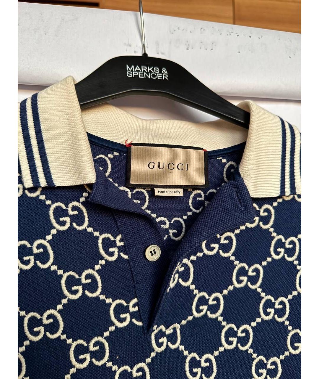 GUCCI Мульти хлопковое поло с коротким рукавом, фото 3
