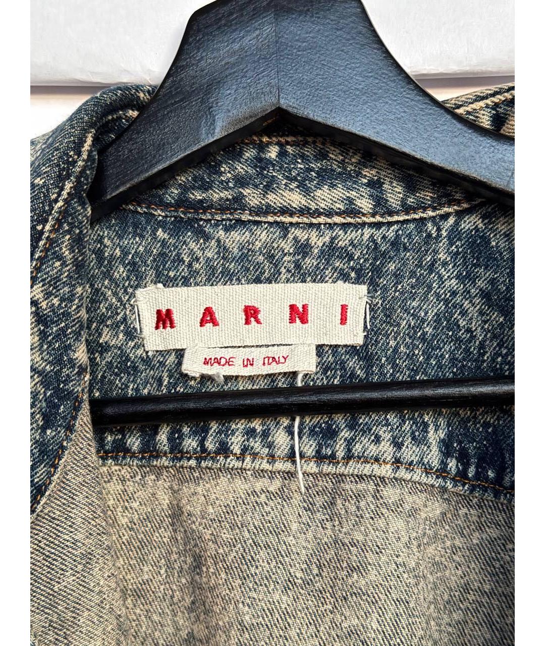 MARNI Синяя деним куртка, фото 2
