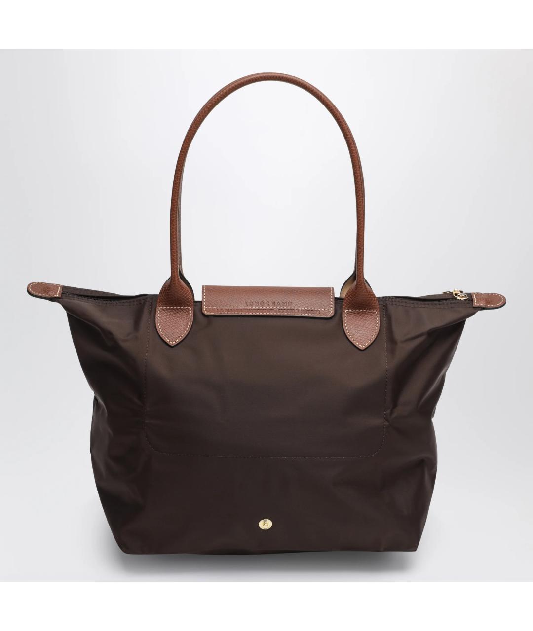 LONGCHAMP Коричневая синтетическая сумка тоут, фото 2