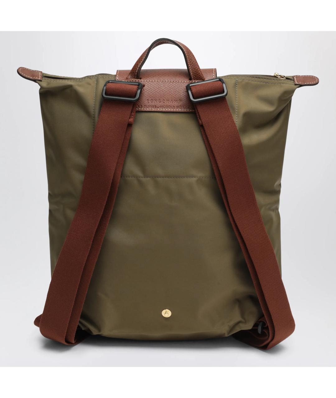 LONGCHAMP Зеленый синтетический рюкзак, фото 2