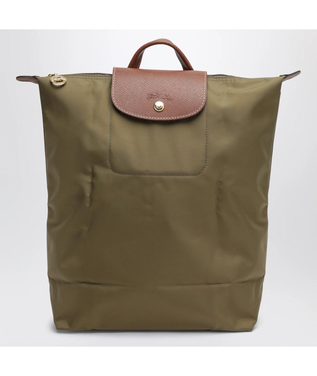 LONGCHAMP Зеленый синтетический рюкзак, фото 3