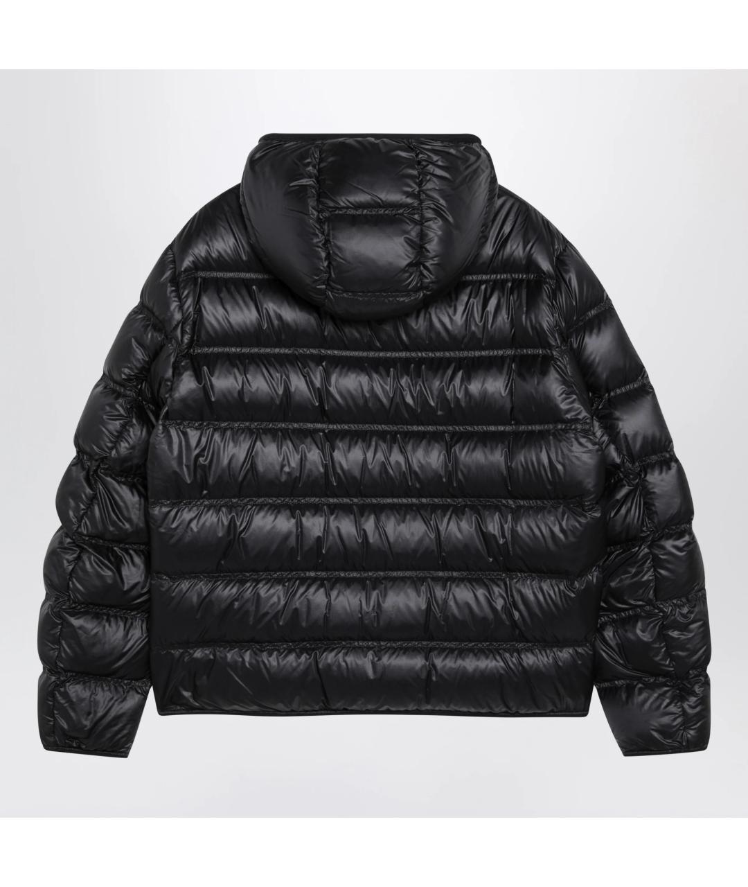 MONCLER Черный полиамидовый пуховик, фото 2