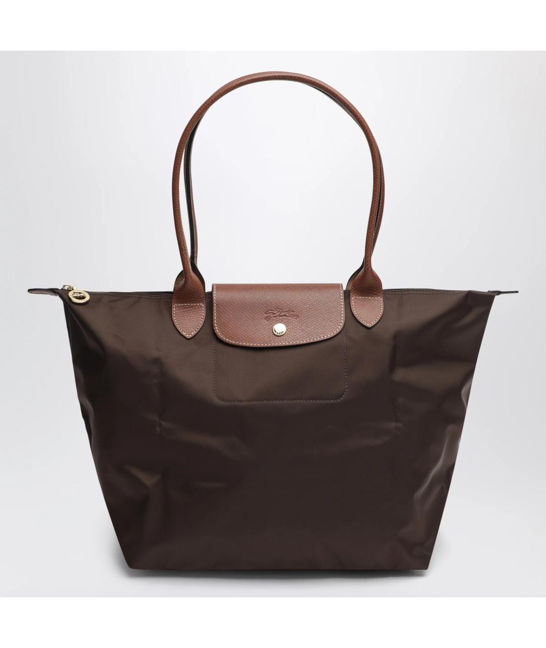 LONGCHAMP Коричневая синтетическая сумка тоут, фото 3