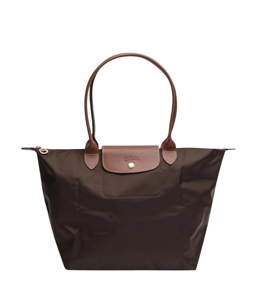 LONGCHAMP Коричневая синтетическая сумка тоут, фото 1