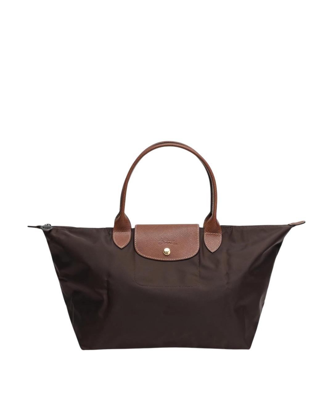 LONGCHAMP Коричневая синтетическая сумка тоут, фото 1